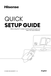 Hisense 32A4NV Quick Setup Manual