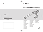 Bosch Professional GCG 18V-600 Original Instructions Manual