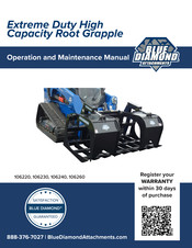 Blue Diamond 106260 Operation And Maintenance Manual