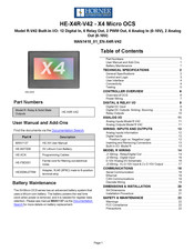HORNER HE-X4R-V42 Manual