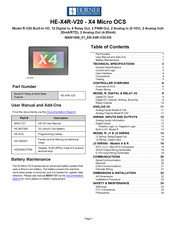 HORNER HE-X4R-V20 Manual