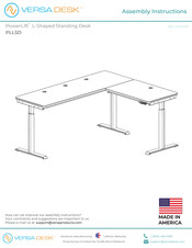 Versa Desk PowerLift PLLSD6060-WW Assembly Instructions Manual