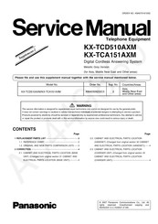 Panasonic KX-TCA151AXM Service Manual