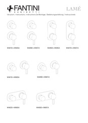 Fantini Rubinetti LAME M587A Instructions Manual