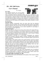 POSIFLEX PD-2605 Series User Manual