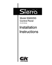 C&K systems Sierra S5832SG Installation Instructions Manual