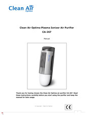 Clean Air Optima CA-267 Manual