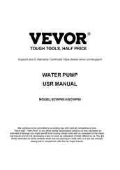 VEVOR SCWP80-II User Manual