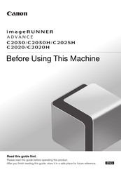 Canon imageRUNNER ADVANCE C2030H Manual