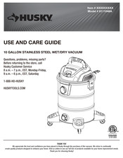 Husky 8111046A Use And Care Manual