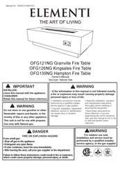 ELEMENTI Granville OFG121NG Owner's Manual