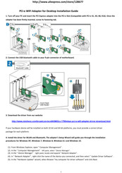 Broadcom BCM943602CS Installation Manual