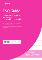 Canon imageRUNNER ADVANCE C256i III Faq Manual