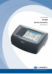 Hach LANGE DR 3900 Service Instructions Manual