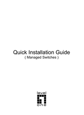 LevelOne GTL-2091 Quick Installation Manual