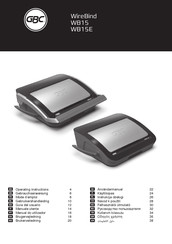 GBC WireBind WB15 Operating Instructions Manual