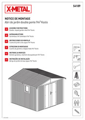 X-METAL Kosto 54189 Assembly Instructions Manual