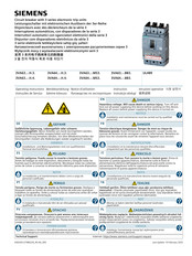 Siemens 3VA64 MS3 Series Operating Instructions Manual