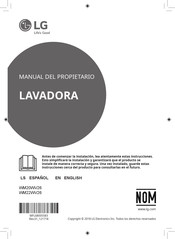 LG WM20WV26 Owner's Manual