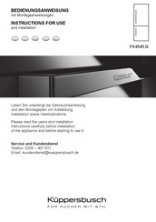 Kuppersbusch FK4545.0i Instructions For Use Manual