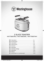 Westinghouse WKTTB857RD Instructions Manual