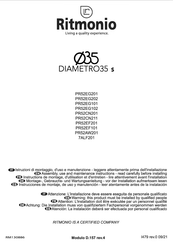 Ritmonio PR52EG202 Assembly, Use And Maintenance Instructions