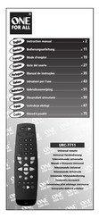 One for All URC-7711 Instruction Manual