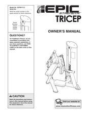 EPIC STRENGTH TRICEP Owner's Manual
