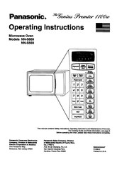 Panasonic The Genius Premier NN-S569 Operating Instructions Manual