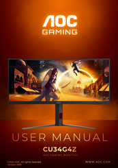 AOC CU34G4Z User Manual
