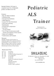 Simulaids 101-090 Instructions For Use Manual