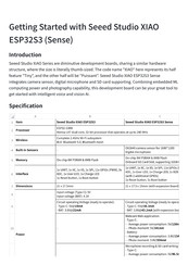 seeed studio XIAO ESP32S3 Getting Started
