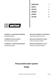 Vetus PFWS1208 Installation And User Manual