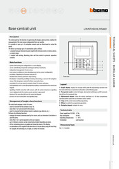 Bticino HC4601 Technical Sheet