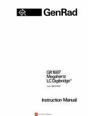 GenRad 1687 Megahertz LC Digibridge Instruction Manual