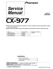 Pioneer CX-977 Service Manual