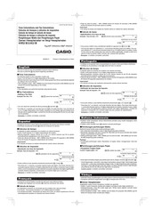 Casio MS-10VC Quick Start Manual