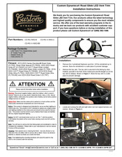 Custom Dynamics CD-RG-AW2-B Installation Instructions