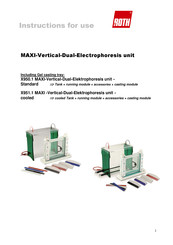 Roth MAXI-Vertical-Dual-Electrophoresis Instructions For Use Manual