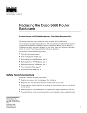 Cisco 3660 Series Replacing