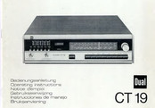 Dual CT 19 Operating Instructions Manual