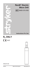 Stryker RemB 6400-015-000 Instructions For Use Manual
