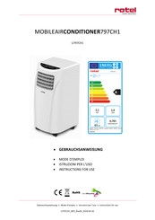 Rotel U797CH1 Instructions For Use Manual