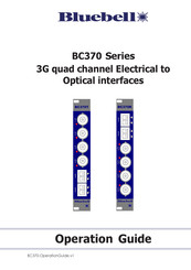 Bluebell BC370T Operation Manual