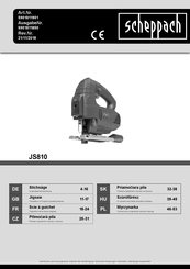 Scheppach JS810 Translation Of Original Operating Manual