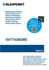 Blaupunkt 5VT7X00EME Instruction Manual