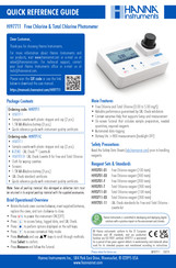 Hanna Instruments HI97711C Quick Reference Manual