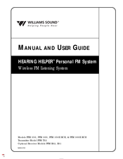 Williams Sound PFM 300E RCH Manual And User Manual