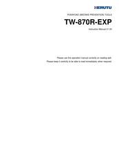 Herutu TW-870R-EXP Instruction Manual