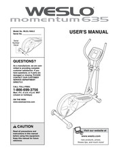 Weslo WLEL1946.0 User Manual